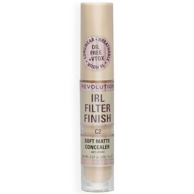 Makeup Revolution IRL Filter Finish Flüssiger Abdeckstift C2 6g