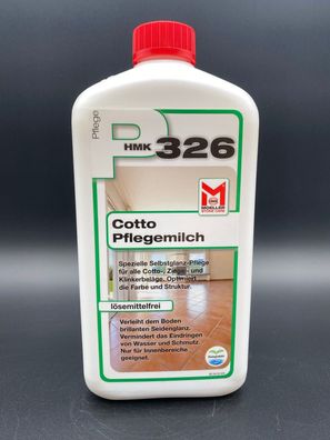 Möller Chemie HMK P326 Cotto Pflegemilch 1L Fußbodenpflege Konzentrat