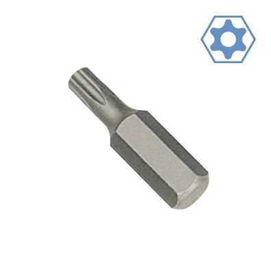 Innensechskant Bit TT25 mit Bohrung und Stirnloch