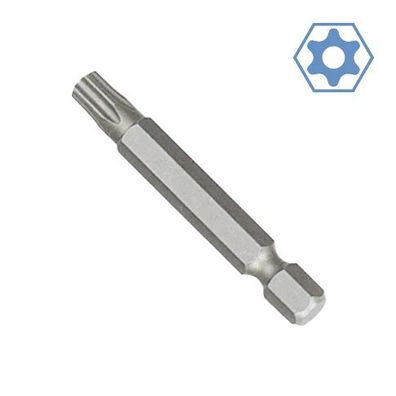 Innensechskant Bit TT30 50mm S2 Stahl mit Stirnloch