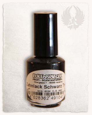 Zahnlack, schwarz, in Pinselflasche
