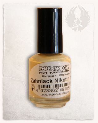 Zahnlack, Nikotin, in Pinselflasche
