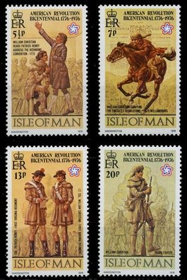 ISLE OF MAN 1976 Nr 74A-77A postfrisch XAC6D5A