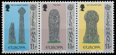 ISLE OF MAN 1978 Nr 126- + 127 + 125 postfrisch 3ER STR XAD047A