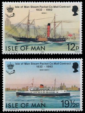 ISLE OF MAN 1982 Nr 215-216 postfrisch XAD054E
