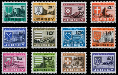 JERSEY Portomarken Nr 21-32 postfrisch XAD05BE