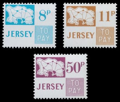 JERSEY Portomarken Nr 18-20 postfrisch XAD05C6