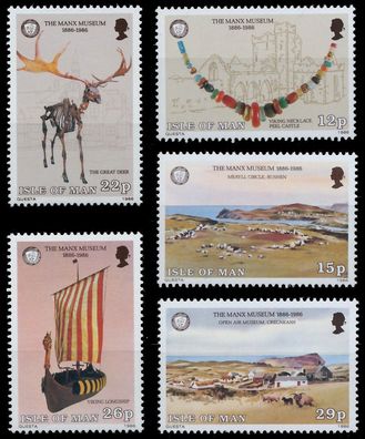 ISLE OF MAN 1986 Nr 302-306 postfrisch XAD068E