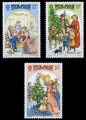 ISLE OF MAN 1987 Nr 348-350 postfrisch XAD0776