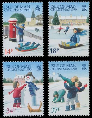 ISLE OF MAN 1990 Nr 448a-451a postfrisch XAD094A