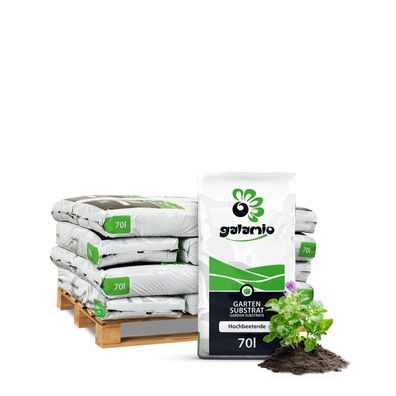 Galamio Hochbeeterde 70l x 12 Sack 840l 12er Palette
