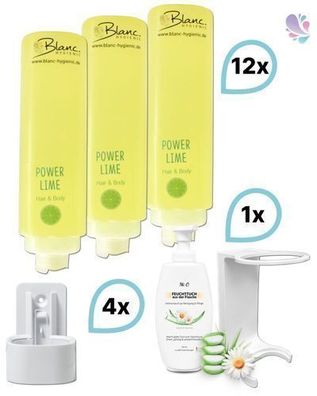 Komplett-set Duscherlebnis 12x425ml verschied. Düfte, 1x300ml Intim Reinigungsschaum