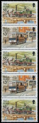 ISLE OF MAN 1988 Nr 353I+356I+359I postfrisch 5ER STR XAD0B8E