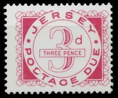 JERSEY Portomarken Nr 3 postfrisch XADAB1E