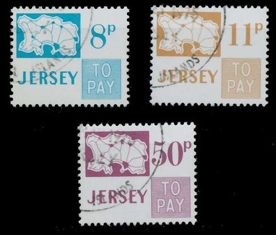 JERSEY Portomarken Nr 18-20 gestempelt Xadabaa