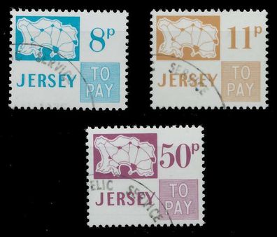 JERSEY Portomarken Nr 18-20 gestempelt XADABA6