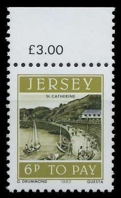 JERSEY Portomarken Nr 38 postfrisch ORA XADAC36