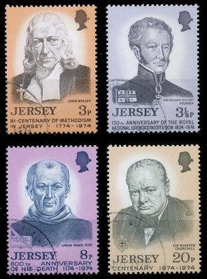 JERSEY 1974 Nr 103-106 gestempelt XADAFF2