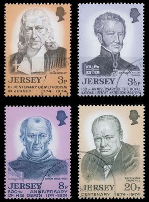JERSEY 1974 Nr 103-106 gestempelt Xadafee