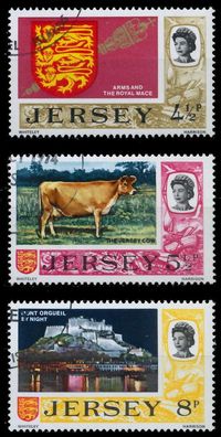 JERSEY 1974 Nr 107-109 gestempelt Xadaffe