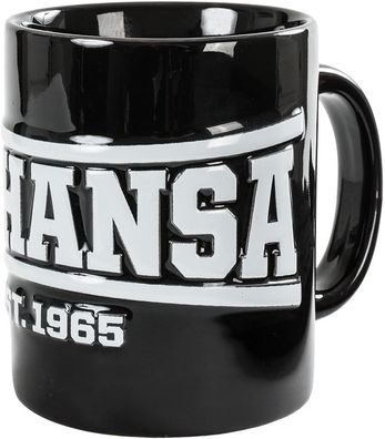 FC Hansa Rostock Kaffeetasse Kaffeebecher Tasse Relief schwarz 0,3l 4260663293010