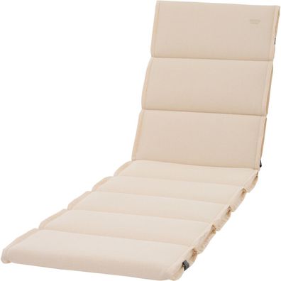 STELLA Liegenauflage 200 cm, Farbe ecru Meliert glatt, Bezug aus 100% Polypropylen