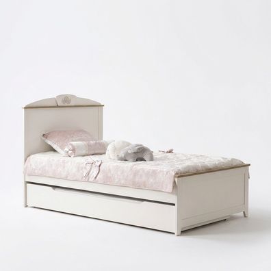 Holzbett Funktionsbett Ausziehbares Kinderbett Bett 120 Holz Weiß Neu