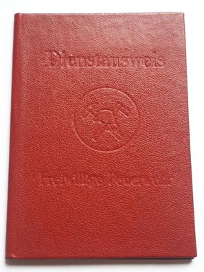 DDR FFW Freiwillige Feuerwehr Dienstausweis
