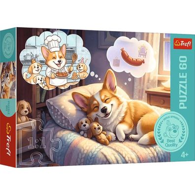 Puzzle - 60 - Corgi in Dreamland - Trefl 17434