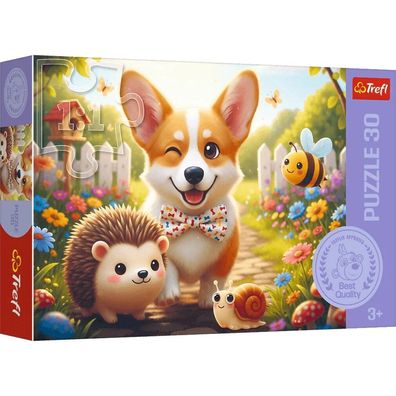 Puzzle - 30 - A Day with Corgi - Trefl 18347
