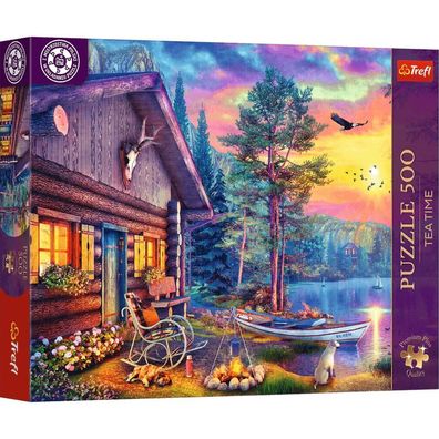 Puzzle - 500 -  Tea Time: Harbor at Sunset  - Trefl 37617