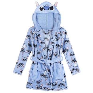 Disney Coral Fleece Bademantel Stitch für Jungen Mädchen Kinder - Größe: