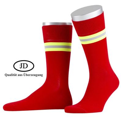Heldensocken, rot, für Feuerwehr, Rettungsdienst, THW und anderen Helden