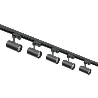 3-Phasen-Schienen-Set Nextrack-schienensystem Komplett-Set Schwarz