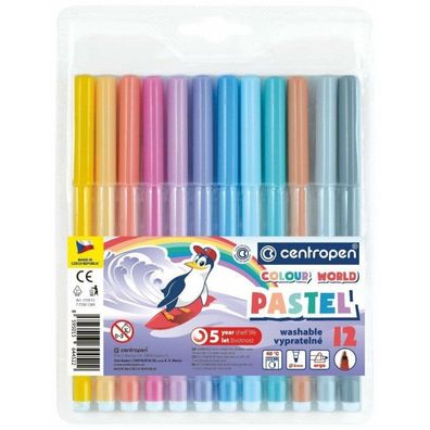 Centropen Marker 12 Farben Pastell