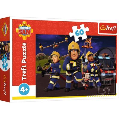 Puzzle - 60 - Feuerwehrmann Sam - Held in Uniform - Trefl 17413
