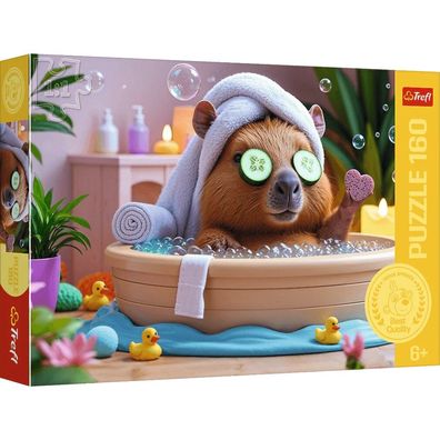 Puzzle - 160 - Kapibara w SPA - Trefl 15433