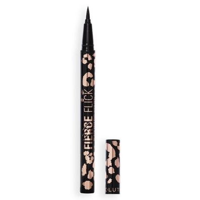 Makeup Revolution, Fierce Eyeliner, Liquid Eyeliner, Black, 0.5 ml