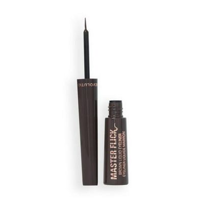 Makeup Revolution, Naked Palette, Matte, Liquid Eyeliner, Brown, Mocha, 5ml