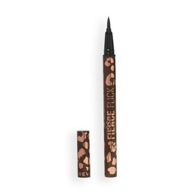 Makeup Revolution, Fierce Eyeliner, Felt tip, Matte, Liquid Eyeliner, Brown, 0.5ml