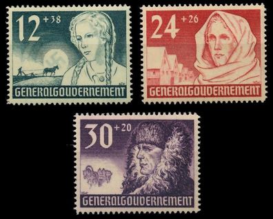 Generalgouvernement 1940 Nr 56-58 postfrisch X9F68E6