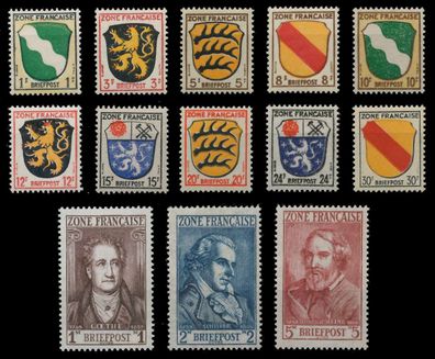 FRANZ. ZONE ALLG. AUSG. Nr 1-13 postfrisch X9F6A0E