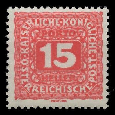 Österreich Portomarken 1916 17 Nr 49B postfrisch XA0D812
