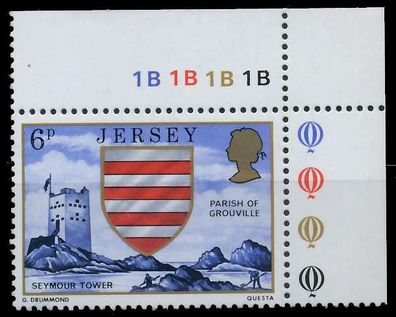 JERSEY 1976 Nr 134 postfrisch ECKE-ORE XADB25A