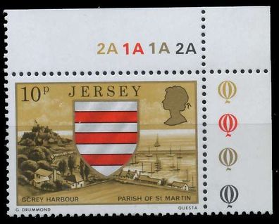 JERSEY 1976 Nr 138 postfrisch ECKE-ORE XADB26E