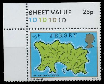 JERSEY 1976 Nr 131 postfrisch ECKE-OLI XADB276