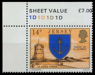 JERSEY 1976 Nr 142 postfrisch ECKE-OLI XADB24E