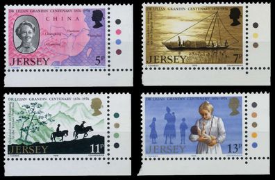 JERSEY 1976 Nr 153-156 postfrisch ECKE-URE XADB2BA