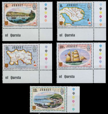 JERSEY 1978 Nr 180-184 postfrisch ECKE-URE XAE238E