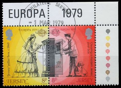 JERSEY 1979 Nr 192A+193A gestempelt WAAGR PAAR ECKE-ORE XAE25C2